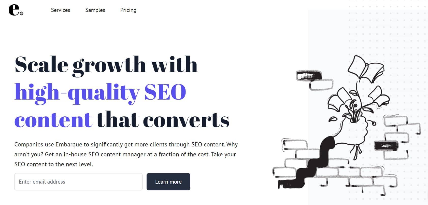 Embarque Landing Page